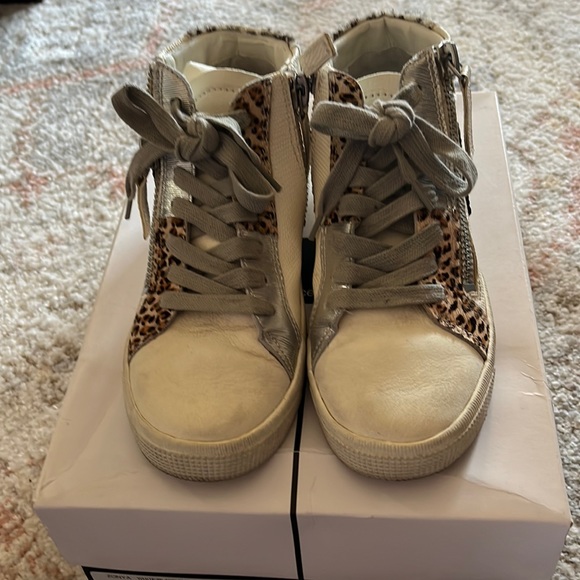 Dolce Vita Zonya sz 6 lizard leopard sneakers - Picture 4 of 7